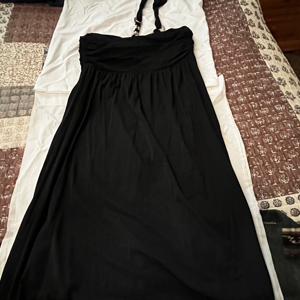 Elegant Black Strapless Dress